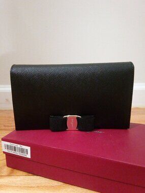 Salvatore Ferragamo Vera Crossbody Bag with gold Chain  Brand New